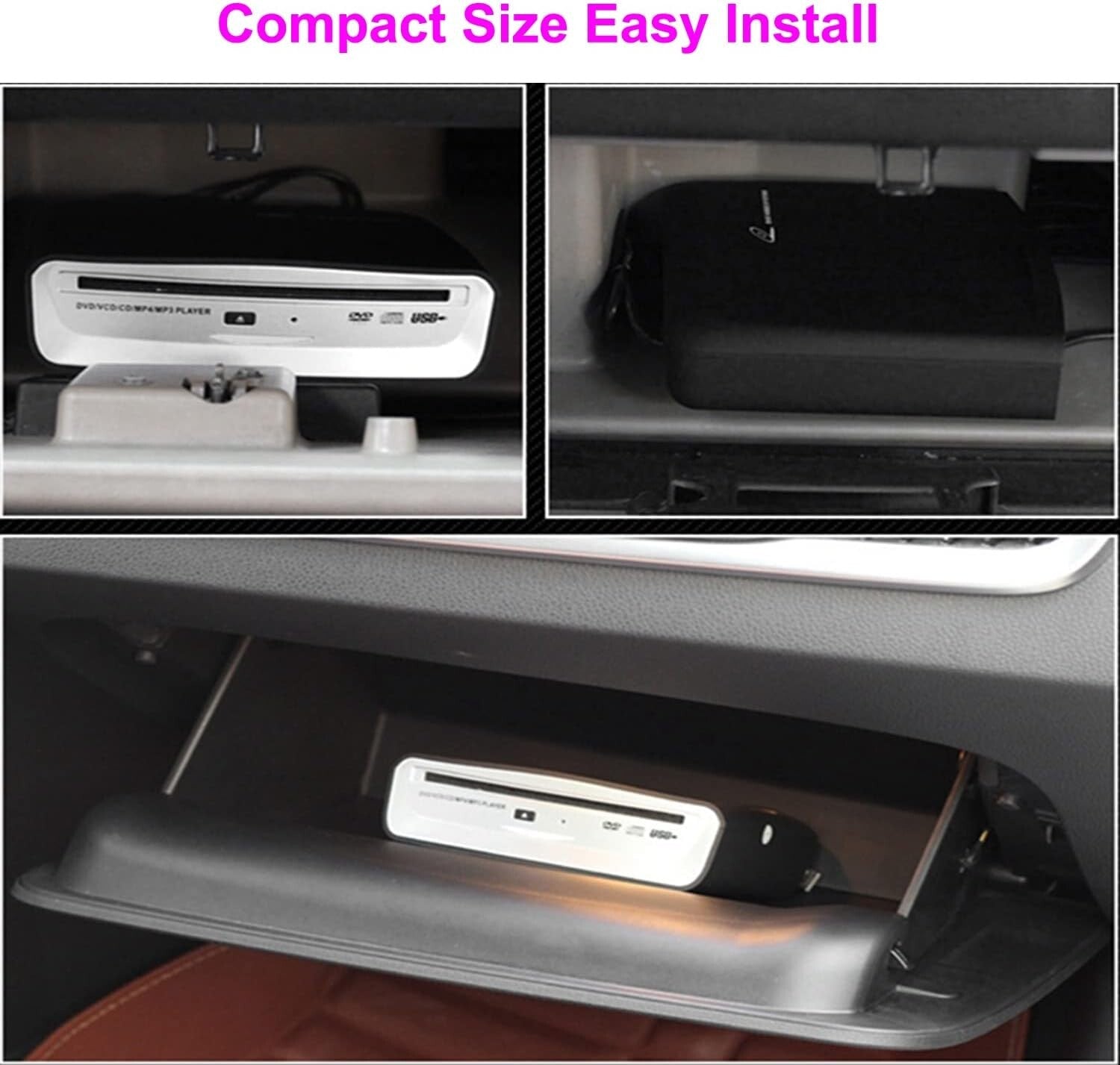 Versatile USB CD Player for Cars, Laptops, and TVs - Multiple Format Support