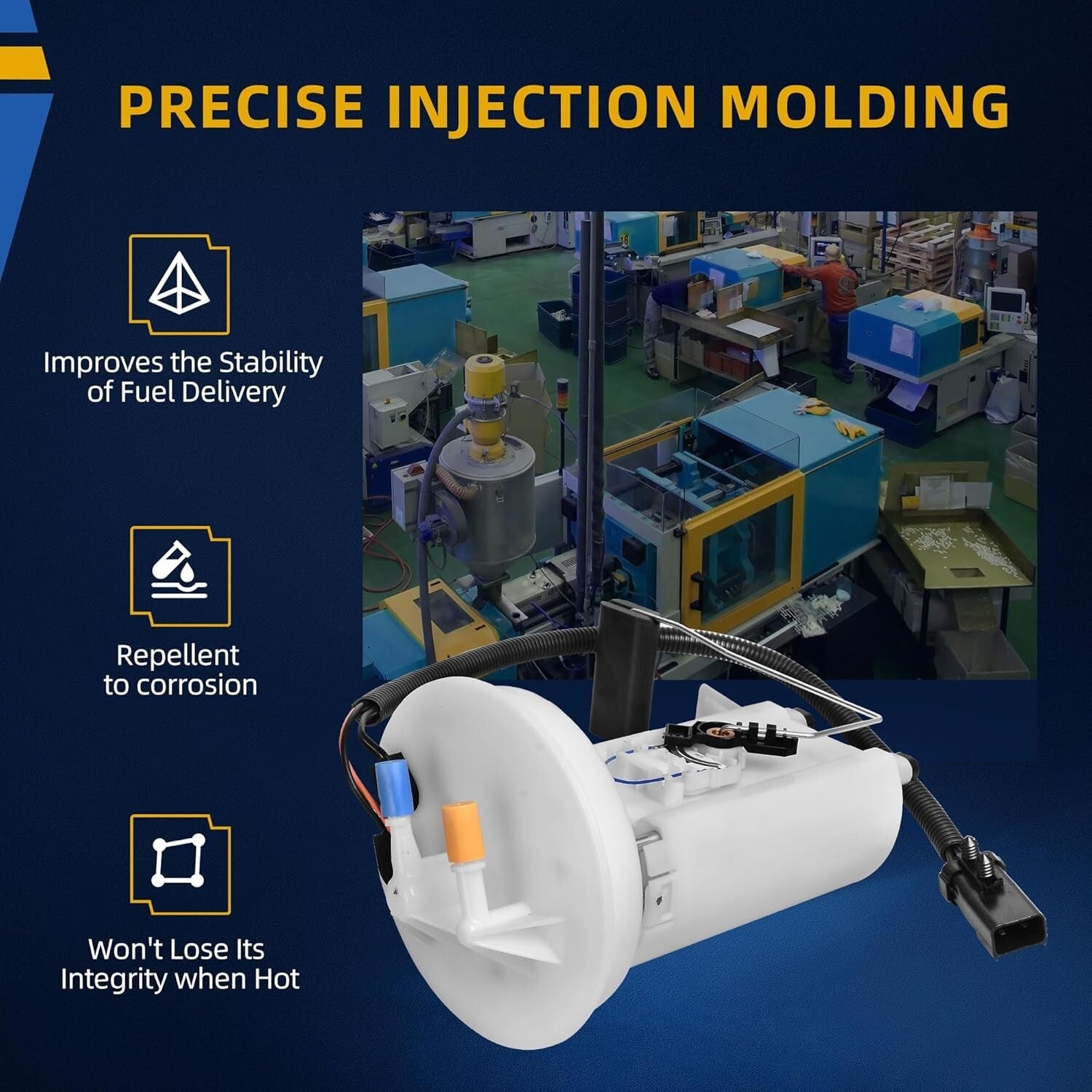 Electric Fuel Pump with Injection Molding Tech for Jeep Grand Cherokee 1999-2004