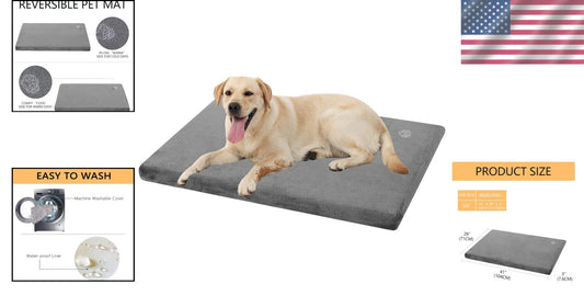 Durable X-Large Dog Bed Mat - Reversible & Waterproof for Year-Round Comfort