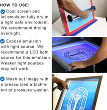 Load image into Gallery viewer, Premium 128 Fl Oz Blue Screen Printing Emulsion - Ideal for All Skill Levels
