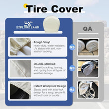 Load image into Gallery viewer, Heavy-Duty Water-Resistant Tire Covers for Trailers, RVs &amp; Campers - 29-31.75 in