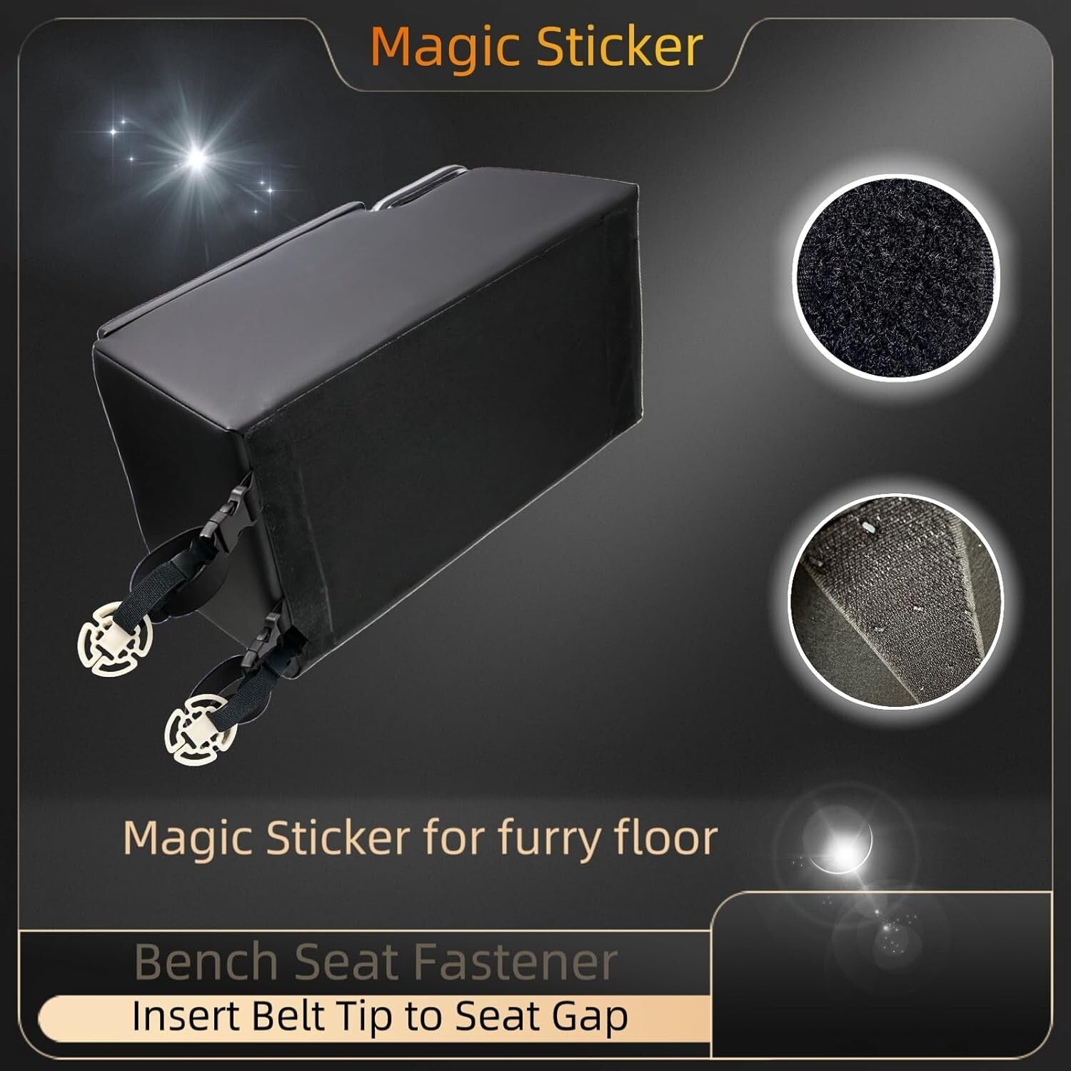 Elegant Car Center Console Organizer with Fast Charging & Space-Saving Design