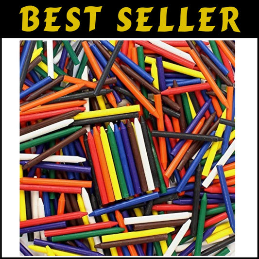 Assorted 9 Color Crayon Set - 1620 Bulk Pack for Crafting without Wrappers