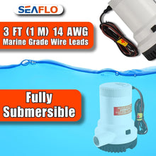 Load image into Gallery viewer, Efficient Marine Bilge Pump – 12V, 2000 GPH Flow with Stainless Steel Features