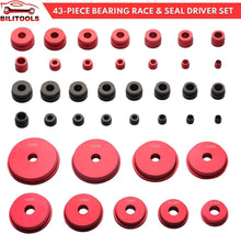 Load image into Gallery viewer, Lightweight 43-Piece Bearing Installation Kit with Standard &amp; Metric Adapters