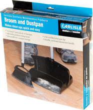 Load image into Gallery viewer, Adjustable Broom &amp; Dust Pan Set - Collapsible Space-Saving Cleaning Solution