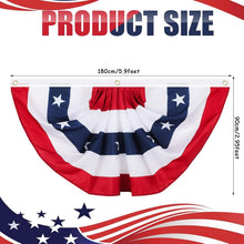 Load image into Gallery viewer, Celebrate with 12 Foldable American Flag Banners - 3x6 Feet for Patriotic Events
