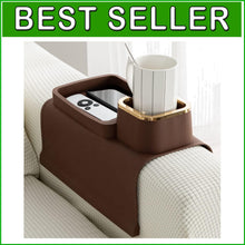 Load image into Gallery viewer, Premium Silicone Couch Cup Holder - Sturdy &amp; Stylish Drink Holder Brown