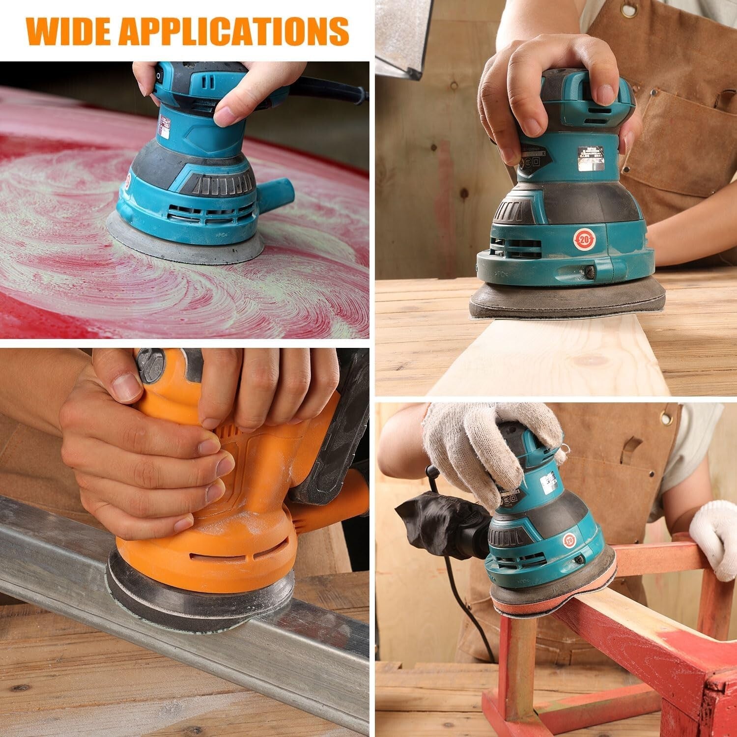 150 Pack Assorted 6-Inch Silicon Carbide Sanding Discs for Wet/Dry Polishing