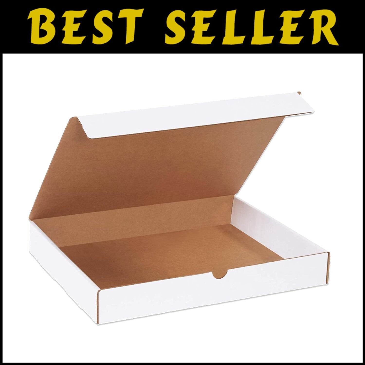 50-Pack Heavy Duty Shipping Boxes - 14.25"L x 11.25"W x 2"H, Crush-Proof