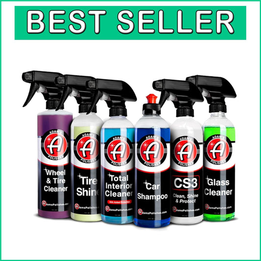 Adam's Premium 6-Piece Car Care Kit - Interior & Exterior Detailing Essentials