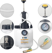 Load image into Gallery viewer, Automotive Fluid Transfer Pump Kit - 3L Capacity with Pressure Gauge &amp; Adapters