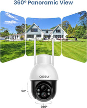 Load image into Gallery viewer, 2-Pack Solar Powered Security Camera with 360° View - Alexa &amp; Google Compatible