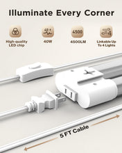 Load image into Gallery viewer, Commercial Grade Linkable LED Shop Lights - 4500 Lumen, 10 Pack, Modern Style