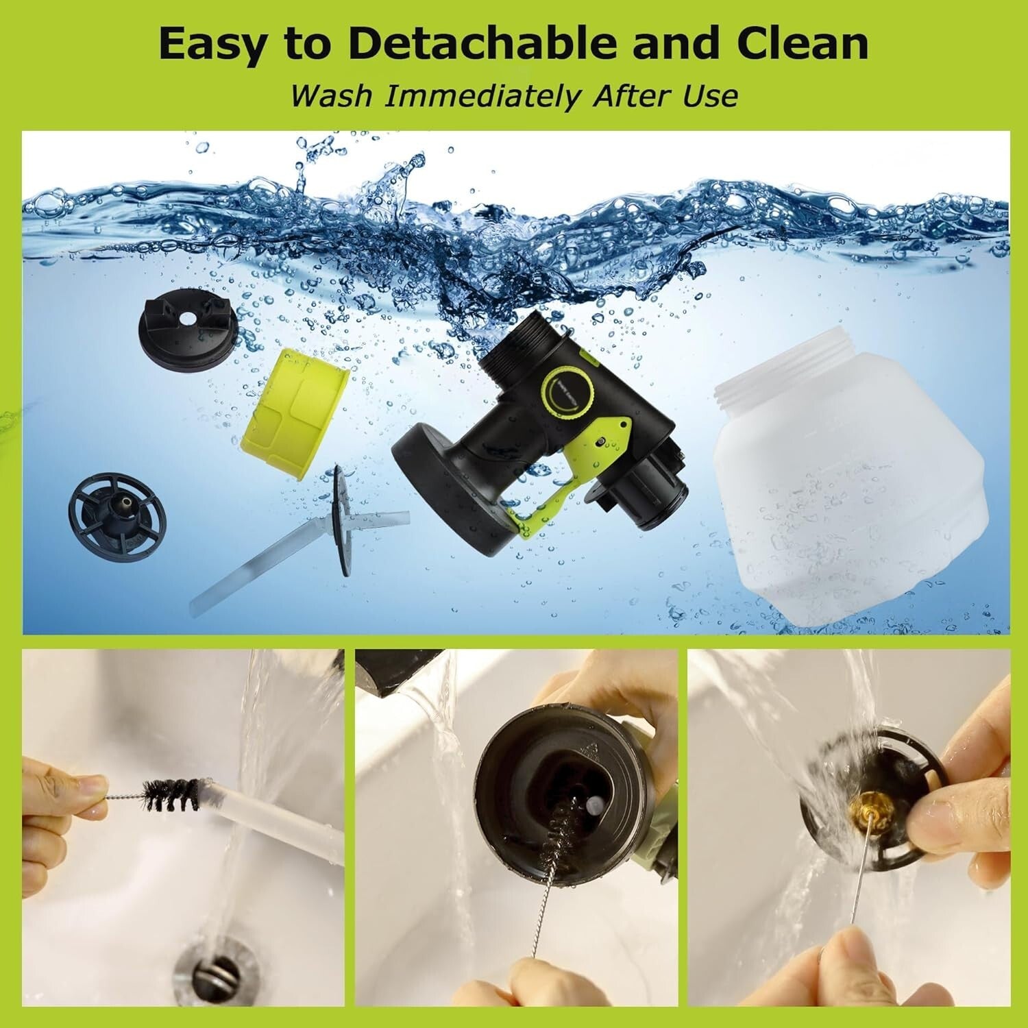 Efficient Cordless Handheld Paint Sprayer - 1000ML, Ideal for Cabinets & Walls