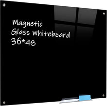 Load image into Gallery viewer, Magnetic Frameless Glass Whiteboard 36" x 48" – Stylish Home &amp; Office Solution