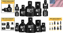Load image into Gallery viewer, 10-Piece Impact Socket Adapter Set in Chrome Moly Steel - Ultimate Versatility