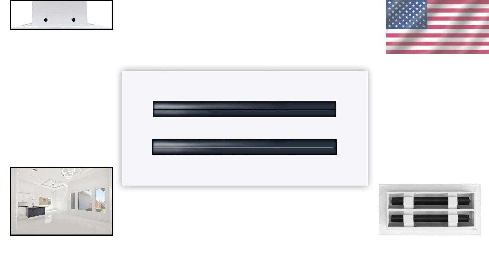 Versatile AC Vent Cover - Modern Aluminum Diffuser for Homes & Commercial Spaces