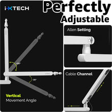 Load image into Gallery viewer, LIZARD WHITE Adjustable Microphone Boom Arm with Cable Management 360° Swivel