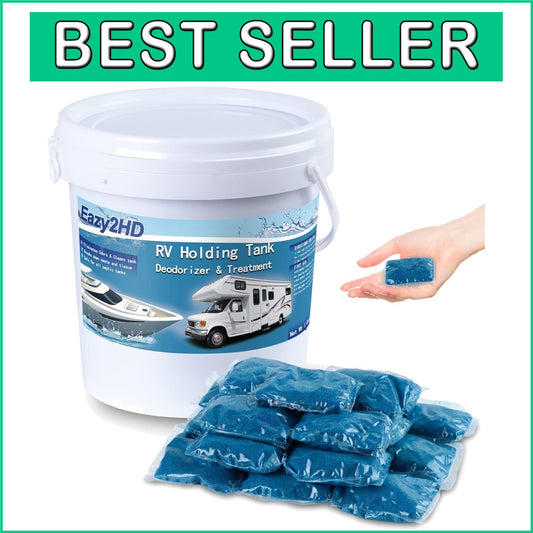 50 Packs RV Black Tank Deodorizer - Biodegradable Treatment for Porta Potties