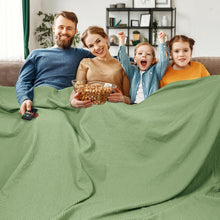 Load image into Gallery viewer, Snag-Proof Pre-Washed Cotton Waffle Throw for Family and Travel - 120"x120"
