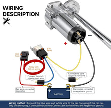 Load image into Gallery viewer, Universal Fit 150dB Air Horn Kit with Chrome Plated Compressor for Any Vehicle