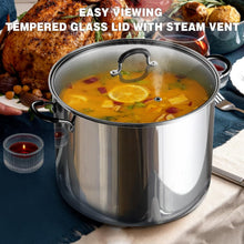 Load image into Gallery viewer, Heavy-Duty Professional Sauce Pot with Tempered Glass Lid, Induction Compatible