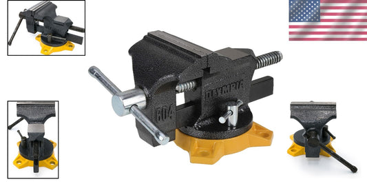 Olympia 4-Inch Bench Vise - Professional Quality with Heavy-Reinforced Base