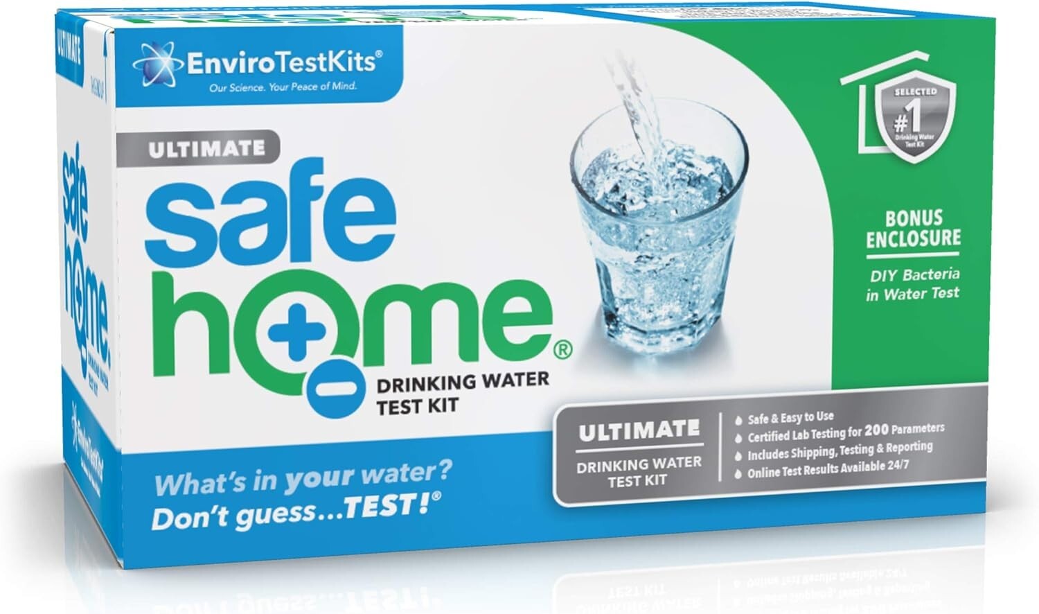 200-in-1 EPA Certified Drinking Water Test Kit - Quick Results & Digital Report