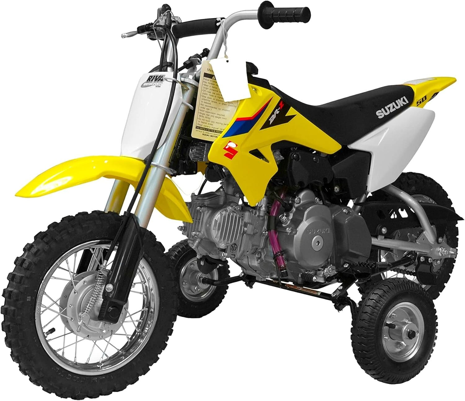 Durable 8-Inch Training Wheels for Honda, Yamaha, Suzuki - Easy Installation