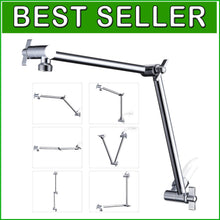 Load image into Gallery viewer, Easy Install 18 Inch Chrome Shower Head Extension - Solid Brass &amp; Adjustable
