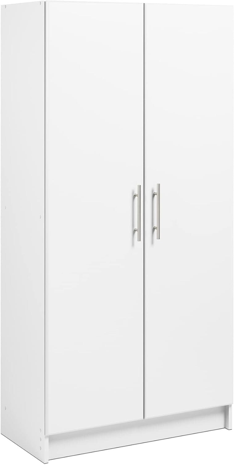 Elite 2-Door Tall Storage Cabinet with Adjustable Shelves for Home Organization