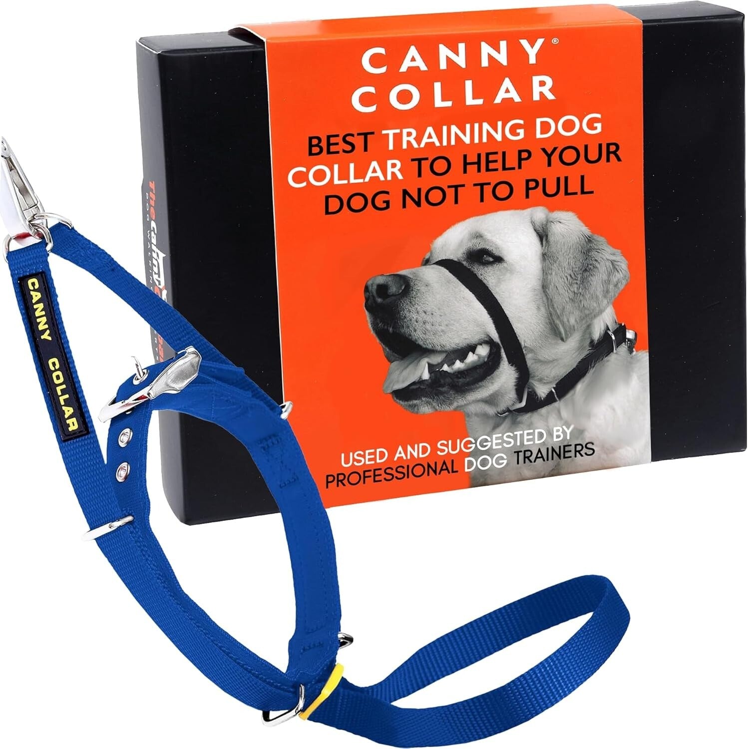 No-Pull Dog Collar for Stress-Free Walking - Gentle Head Collar in Blue, Size 2