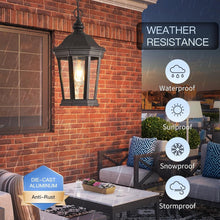 Load image into Gallery viewer, Classic 17.9" Height Adjustable Lantern - Weatherproof Hanging Light Fixture