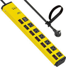 Load image into Gallery viewer, Versatile 6-Outlet Power Strip with USB &amp; Individual Controls for Home or Garage