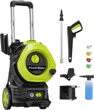 Load image into Gallery viewer, Compact 4800 PSI Pressure Washer with Foam Tank &amp; 25ft Hose for Outdoor Cleaning