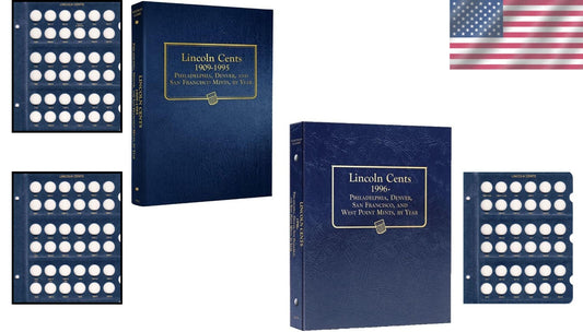 Coin Collector's Essential: Lincoln Cent Album with Historical Mint Info Inside