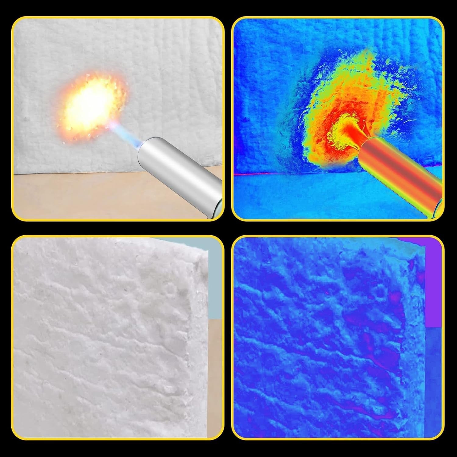 10 sq. ft. Heavy-Duty Fireproof Ceramic Fiber Blanket for Ovens and Furnaces