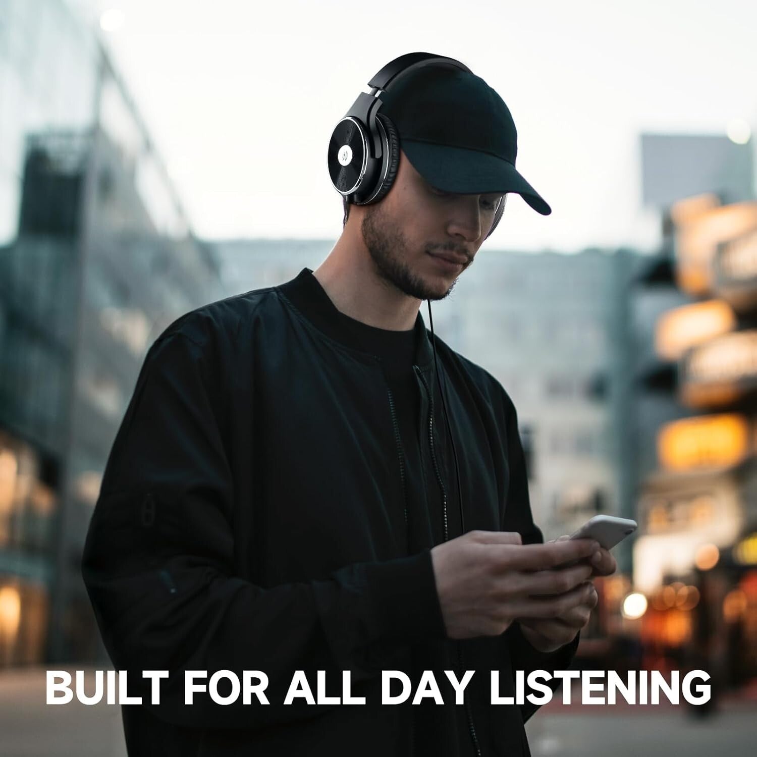 Professional Over-Ear Wired Headphones with Noise Isolation for Musicians