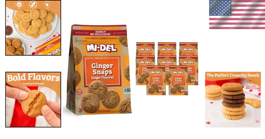 Enjoyable Ginger Snaps - Healthy Cookies with Real Ginger Flavor - 0g Trans Fat