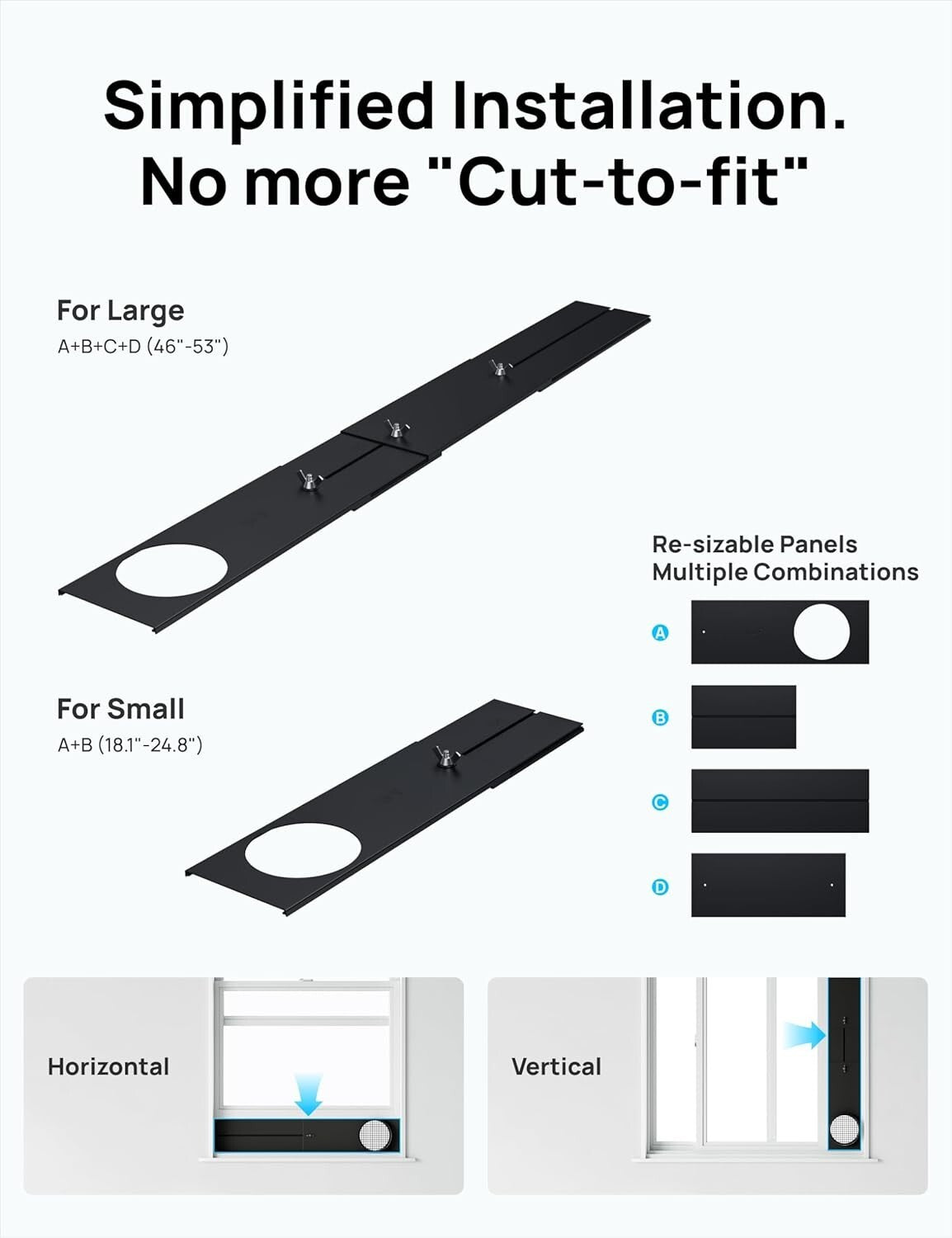 Energy-Efficient 12000 BTU Portable AC - Adjustable Cooling & Drain-Free Design