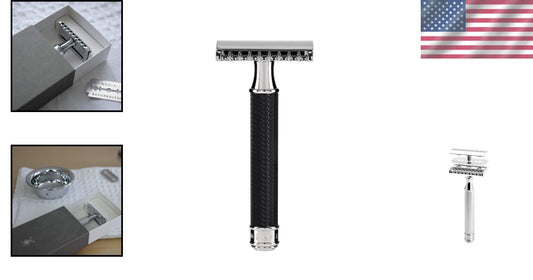 Barbershop Quality Double Edge Razor with Classic Open Comb for Everyday Use