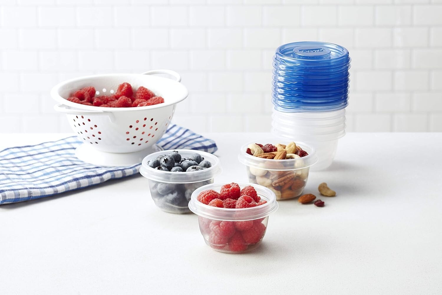 Stackable Airtight Mini Round Containers - 12 Pack, Ideal for Dips & Kids Snacks