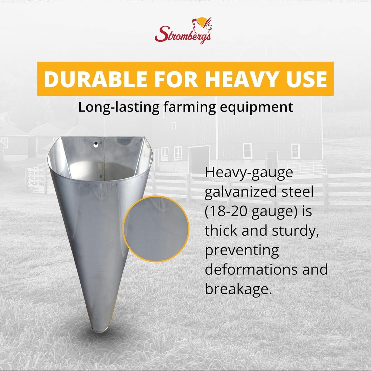Heavy-Duty Galvanized Steel Poultry Processing Cone - Safe & Efficient Solution