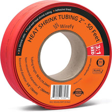 Load image into Gallery viewer, Professional Grade 2" Heat Shrink Tube - 50ft Dual Wall for Superior Protection