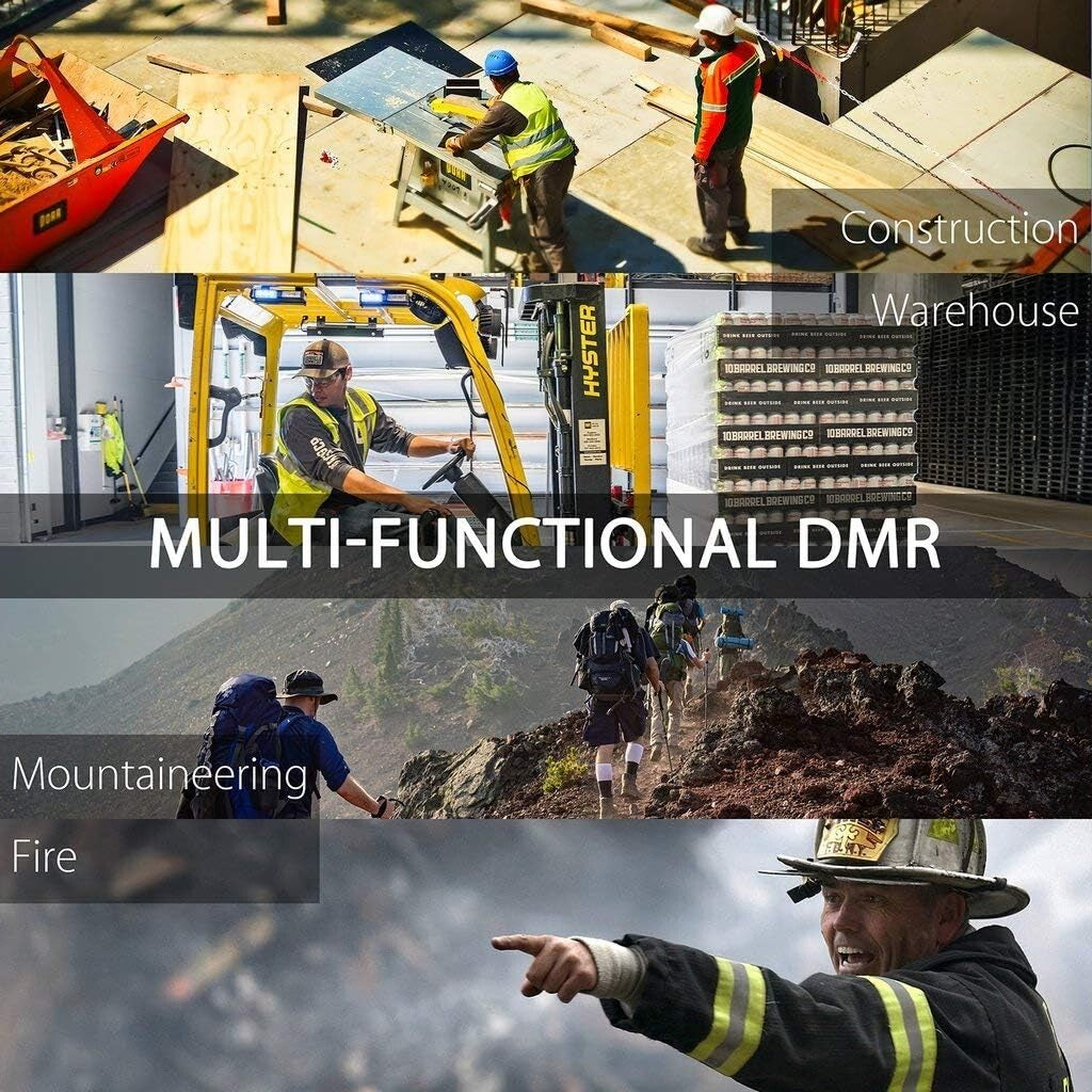 All-In-One DM-1701 Two Way Radio: Analog/Digital, 10 Mile Range & Multi-Function