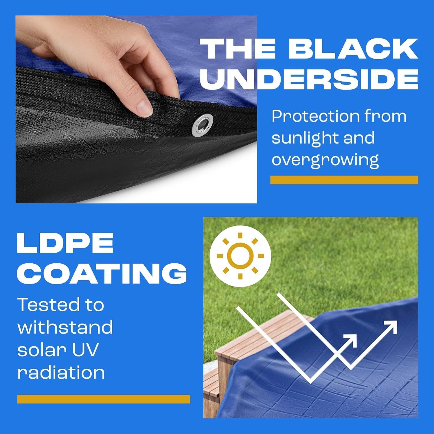 Durable 15 x 30-ft Oval Winter Pool Cover - UV-Resistant & Cold-Proof Solution