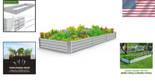 Load image into Gallery viewer, Oversized Metal Planter Raised Bed - Durable 12x4ft Garden Kit for Vegetables