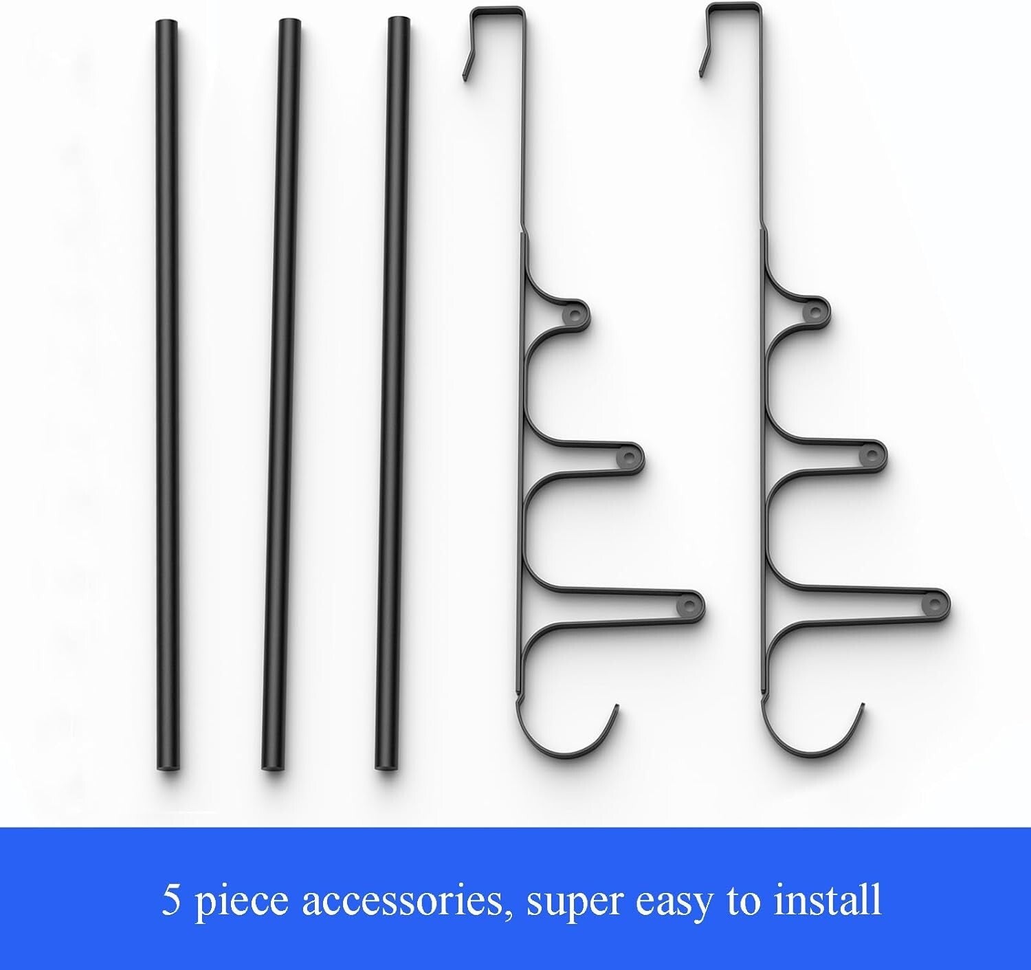 Durable Over The Door Towel Rack - 24.2" Triple Hook Design for Small Bathrooms