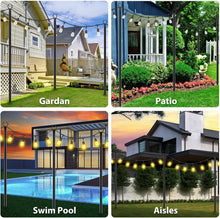 Load image into Gallery viewer, Versatile Metal String Light Poles 10 Ft - Perfect for Indoor and Outdoor Decor